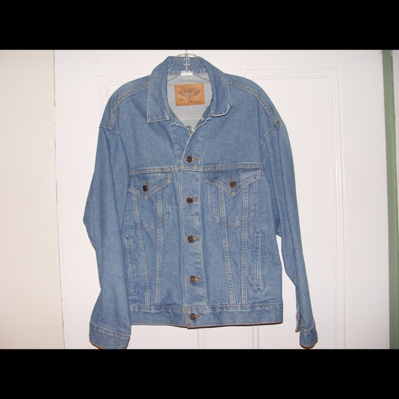 ❤️SOLD❤️Unisex Embroidered Denim Jacket ROCK & ROLL 1980s - Picture 11 of 12